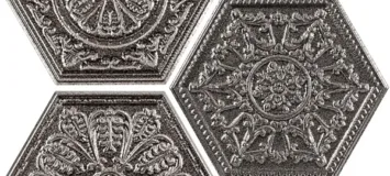ZINC SILVER MIX DECOR HEXAGON